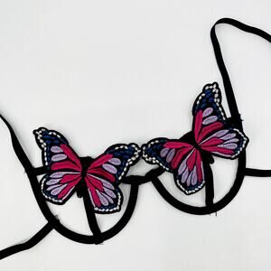 Butterfly Applique Rave Lingerie Bra